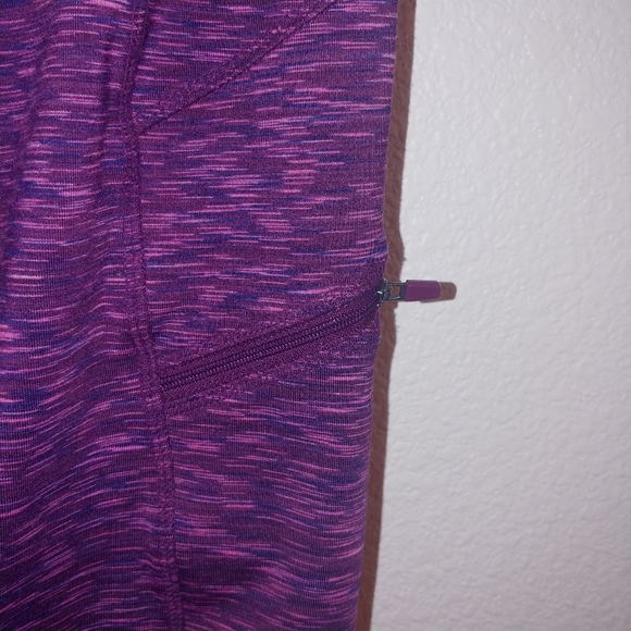 zobha Heathered leggings side zippers key pocket - Picture 4 of 8